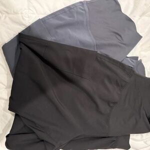 Black and Gray maternity scrub pants